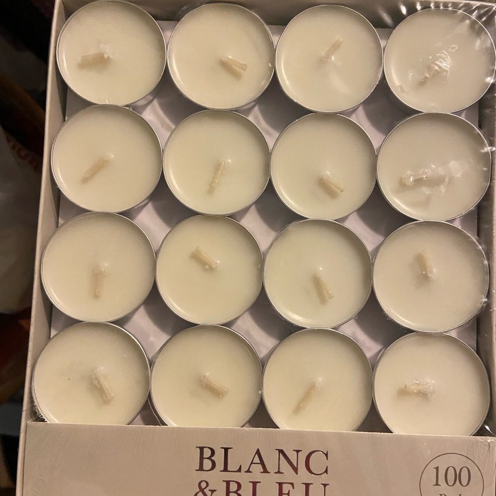 Blanc & Bleu Tealight Candle Set